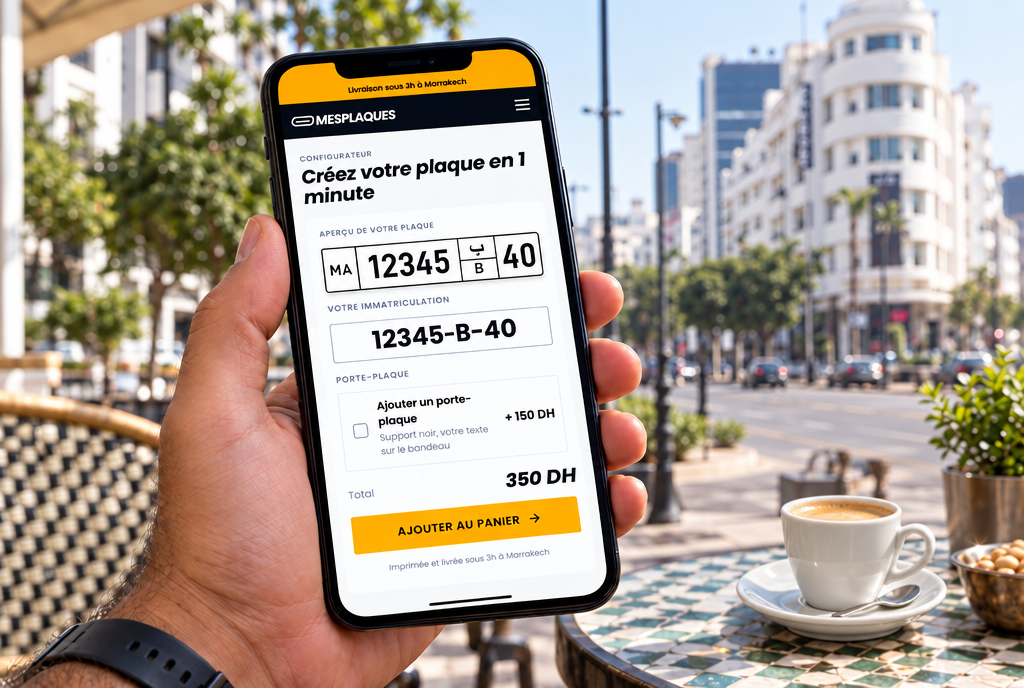 Commande de plaque sur smartphone