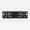 Porte-plaque noir pour plaque une ligne 520 × 110 mm